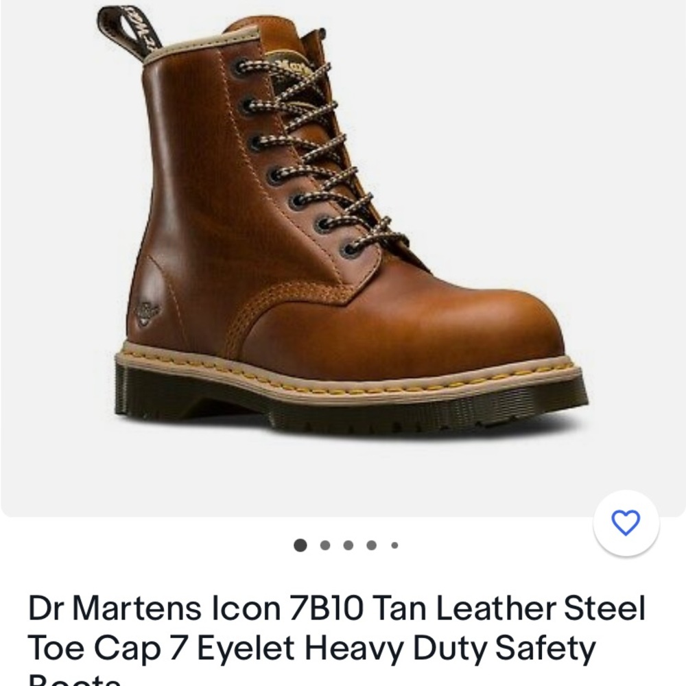 Doc Martens Steel Toe Boots, Sz 13